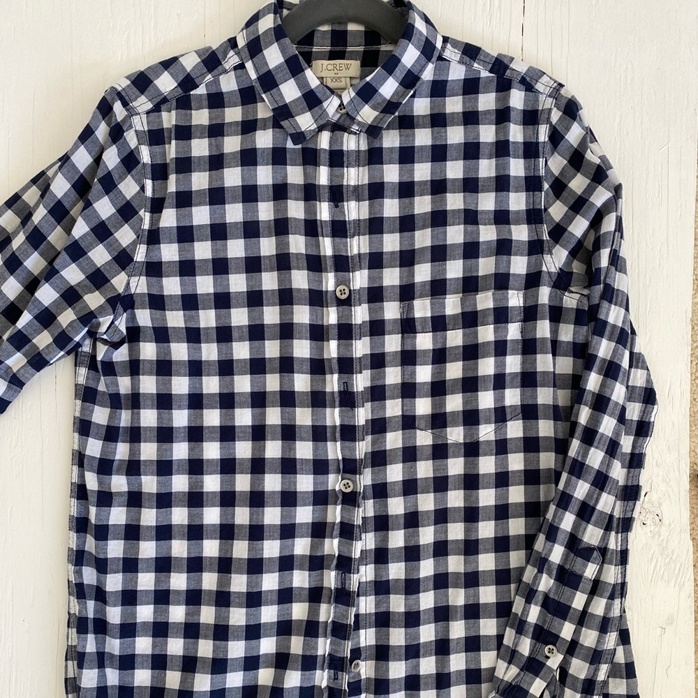 Jcrew checkered button down